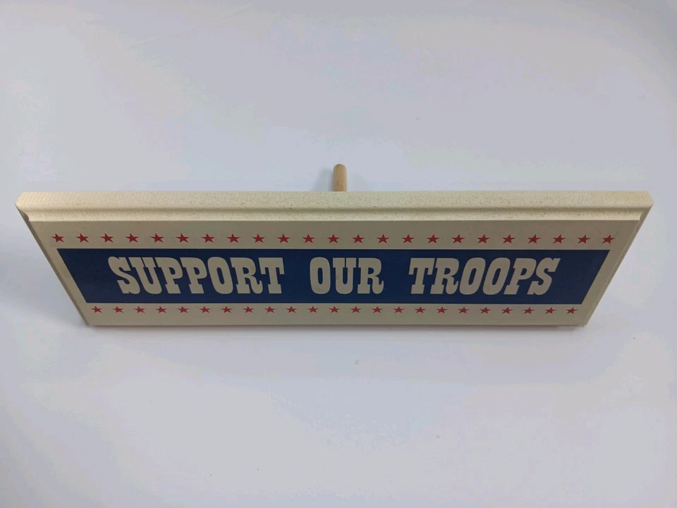 Danielson Designs Wooden Indoor Plaque, "Support Our Troops" - FAST shipping! - Image 2 of 4