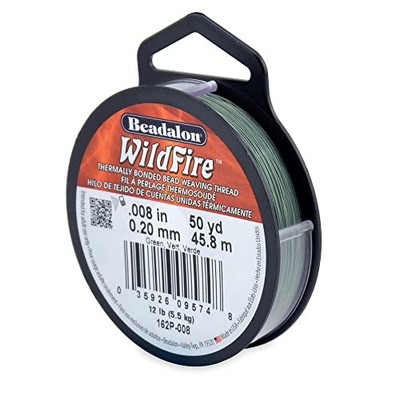 Beadalon Wildfire Green 0,008 Zoll/0,20 mm 12 Pfund/5,5 kg 50 Yard/45 m