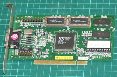 Fastware VC962C S3 Trio64V+ 86C765 PCI VGA card for early Pentium computer