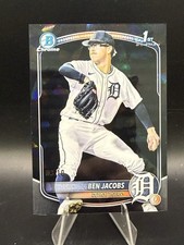 BEN JACOBS 2025 BOWMAN CHROME DRAFT 1ST SAPPHIRE BLACK /10