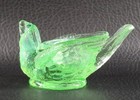 Boyd's Crystal Art Glass BIRD SALT #75 APPLEMINT 7-18-03 Glow Cherry Seed NOS — photo 7