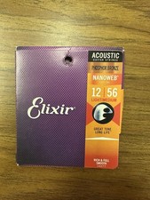 Elixir 16077 Nanoweb Acoustic Guitar Strings ...