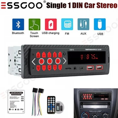 Car Stereo Player Aux Input Audio In-Dash Call USB Bluetooth FM Receiver MP3
