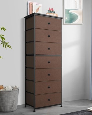 Tall Fabric Dresser for Bedroom, Vertical Storage Organizer Tower with 7 Draw... | eBay Tall Fabric Dresser for Bedroom, Vertical Storage Organizer Tower with 7 Draw... | eBay
