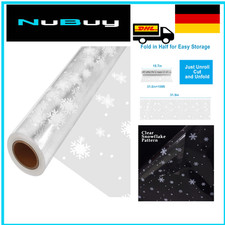 Schneeflocke Cellophan Rolle 80cm x 30m 3 Mil Transparent
