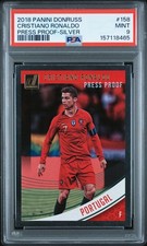 2018-19 Panini Donruss Press Proof Silver Cristiano Ronaldo #158 PSA 9 Portugal