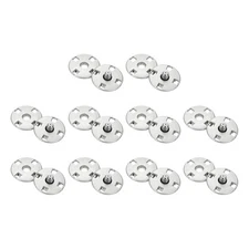 10 Sets Sewing Snap Buttons, Press Buttons Snap Fasteners 10mm, Silver