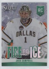 2013 Panini Select Fire on Ice Rookies Green Prizm 17/25 Jack Campbell #FR-9 c6i