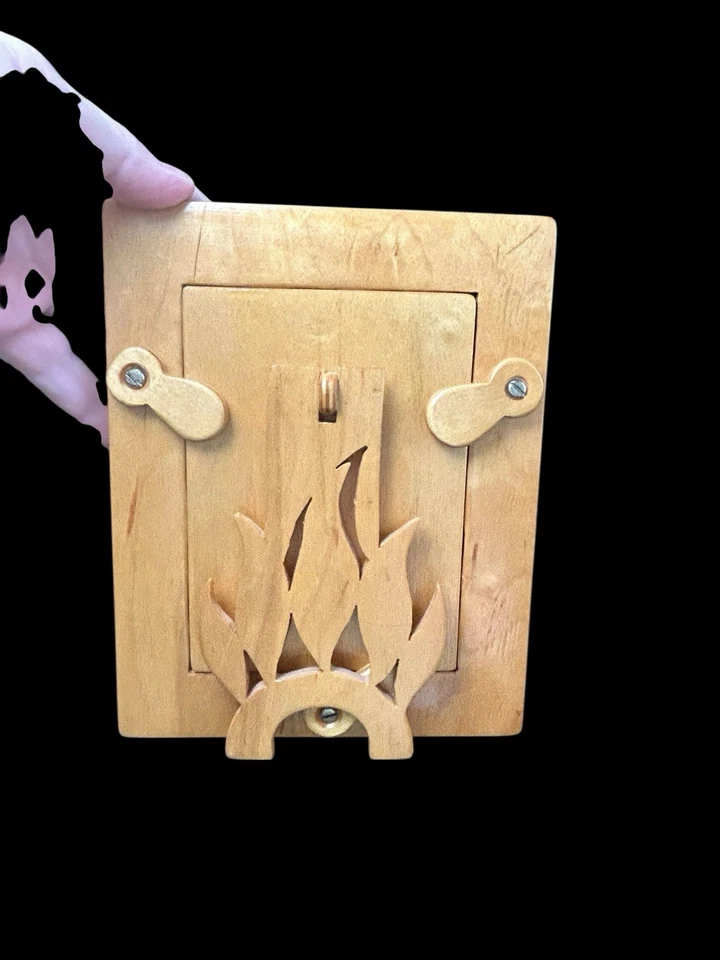 Marco de fotos de madera en relieve hecho a mano tallado animales africanos elefante rinoceronte jirafa Foto 3 de 4