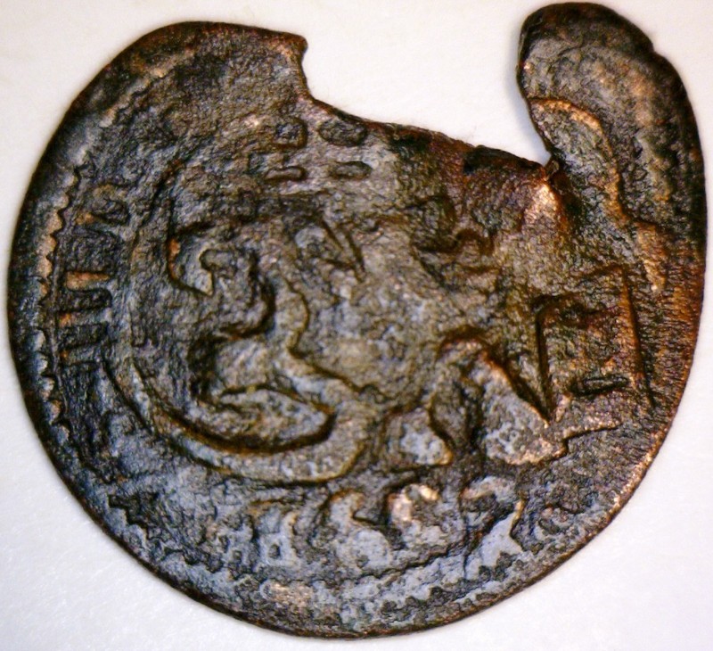 1600 s PIRATE Era Spanish Colonial Treasure Coin X Stamped  AUCTION  FREE SHIP