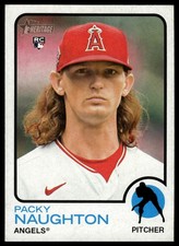 Packy Naughton 2022 Topps Heritage #665 RC Los Angeles Angels Rookie