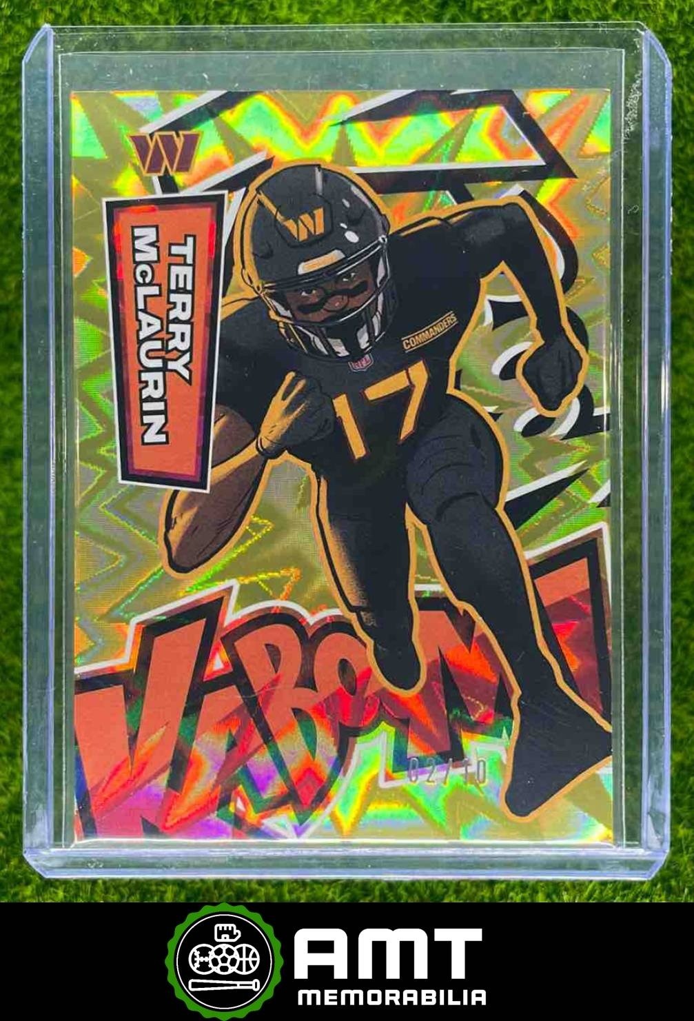 2025 Panini Absolute Terry McLaurin Kaboom Vertical Gold 2/10 Commanders