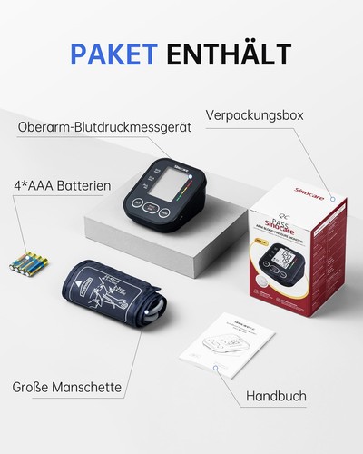 Sinocare digitales automatisches tragbares 42cm Blutdruckmessgerät - Bild 8 von 8