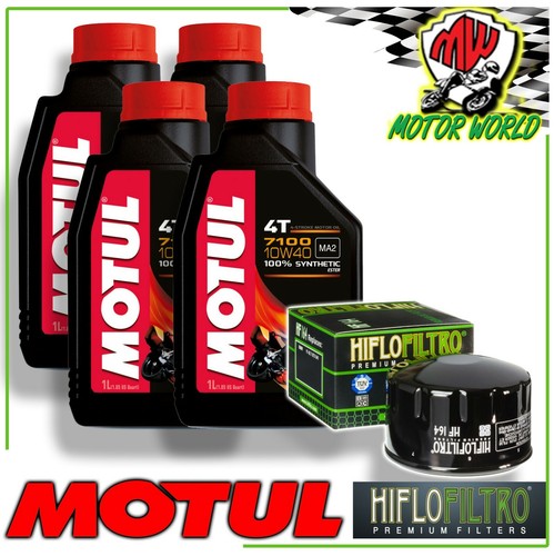 Kit Tagliando Olio Motul 7100 10W-50 + Filtro Per Brixton Crossfire 500/500X - 4 Litri