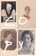 8 zdjęć portretowych młodych kobiet zdjęcia artystów fotografa, ok. 1900/39