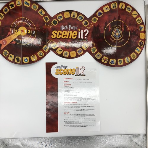 Harry Potter Scene It Replacement Parts Pieces Instructions and Game Board 2005 - Picture 2 of 3