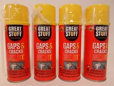4 Cans Dow Great Stuff Gaps & Cracks Expanding Foam Sealant Insulation 12oz