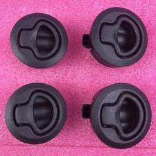 Lot of 4: Southco M1-61 Push to Close Latch Black Plastic, Mounts in 2” Hole