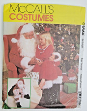 McCalls Sew Pattern 8992 Santa Costume, Doll,  Bag Size XL, Chest 46-48 UNCUT