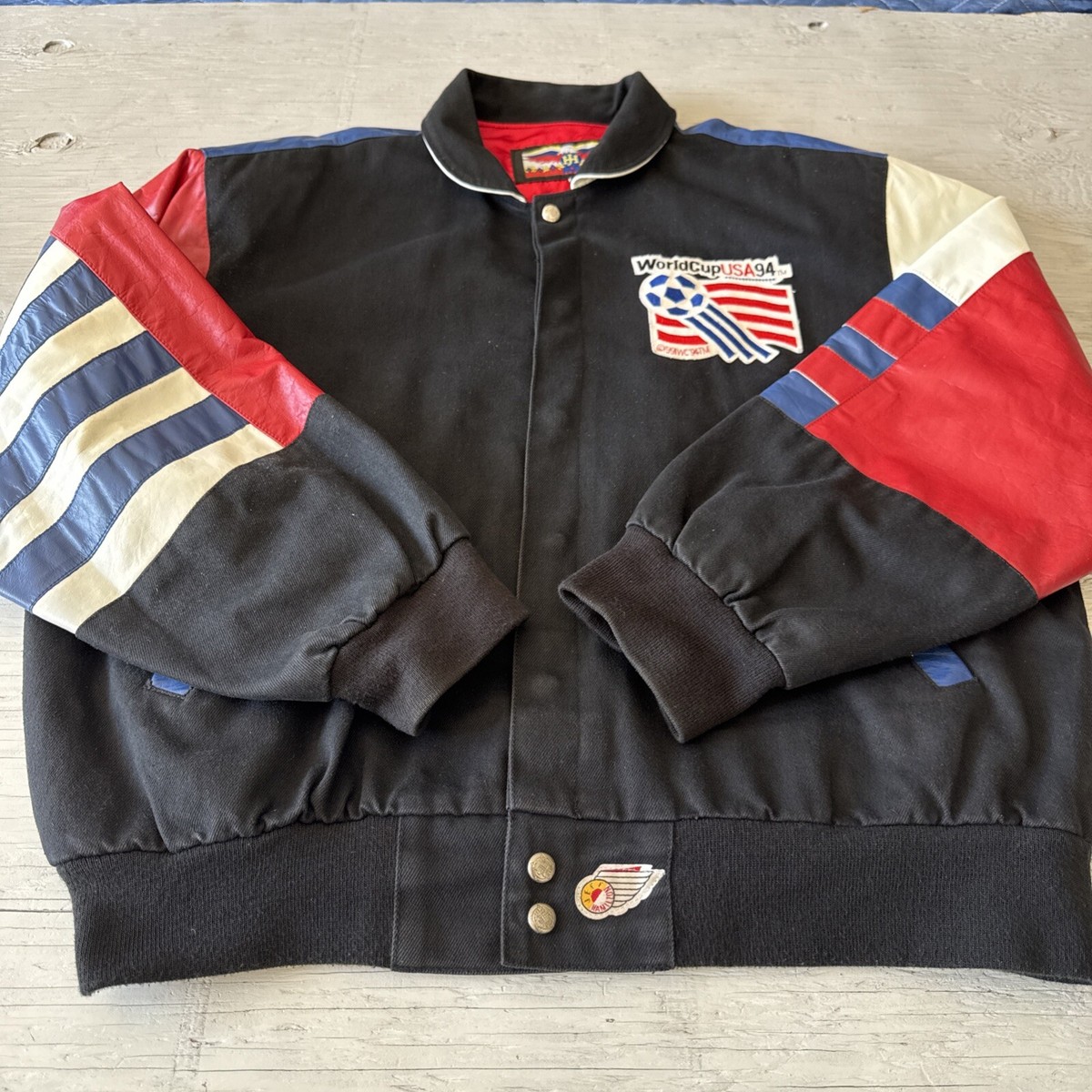 Vintage 1994 Jeff Hamilton World Cup Team USA Soccer Jacket Sz XL
