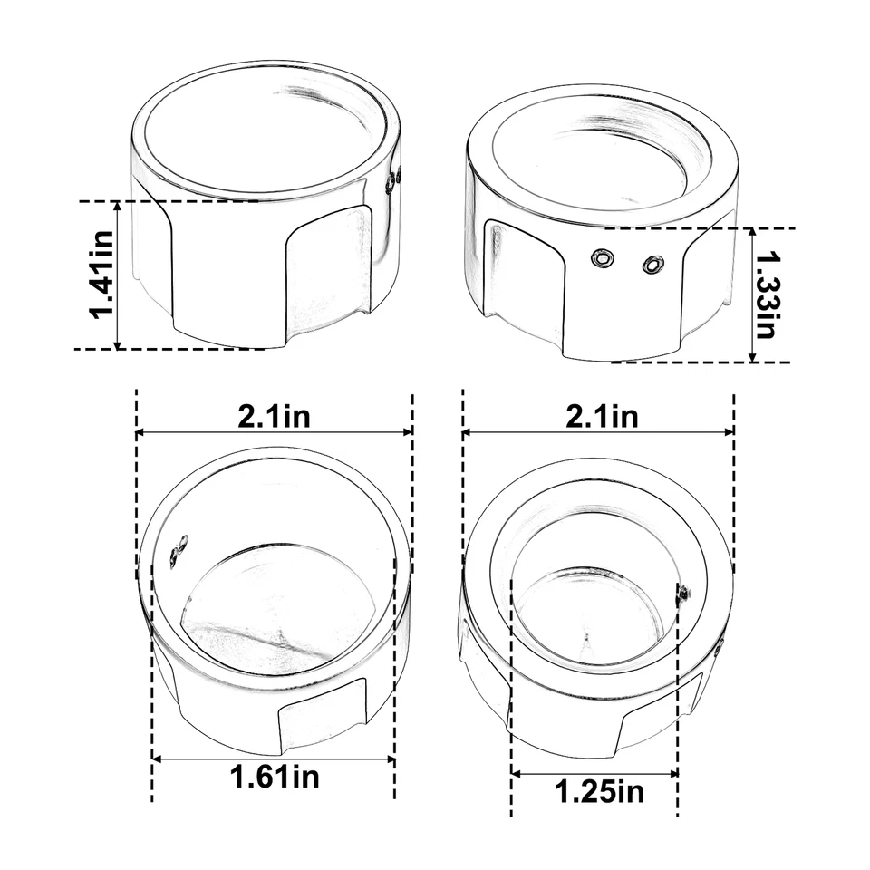 Cubierta de tuerca del eje trasero apta para Harley Sportster 883 1200 2014-2022 Dyna 2011-2017 Foto 4 de 4