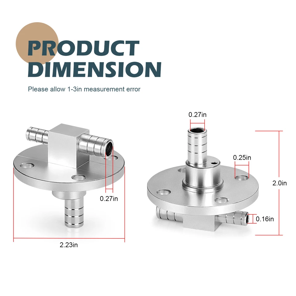Junta de tubo de tanque de combustible Billet de aluminio para Yamaha Rhino 660 YXR660F 2004 2005-2007 Foto 2 de 4