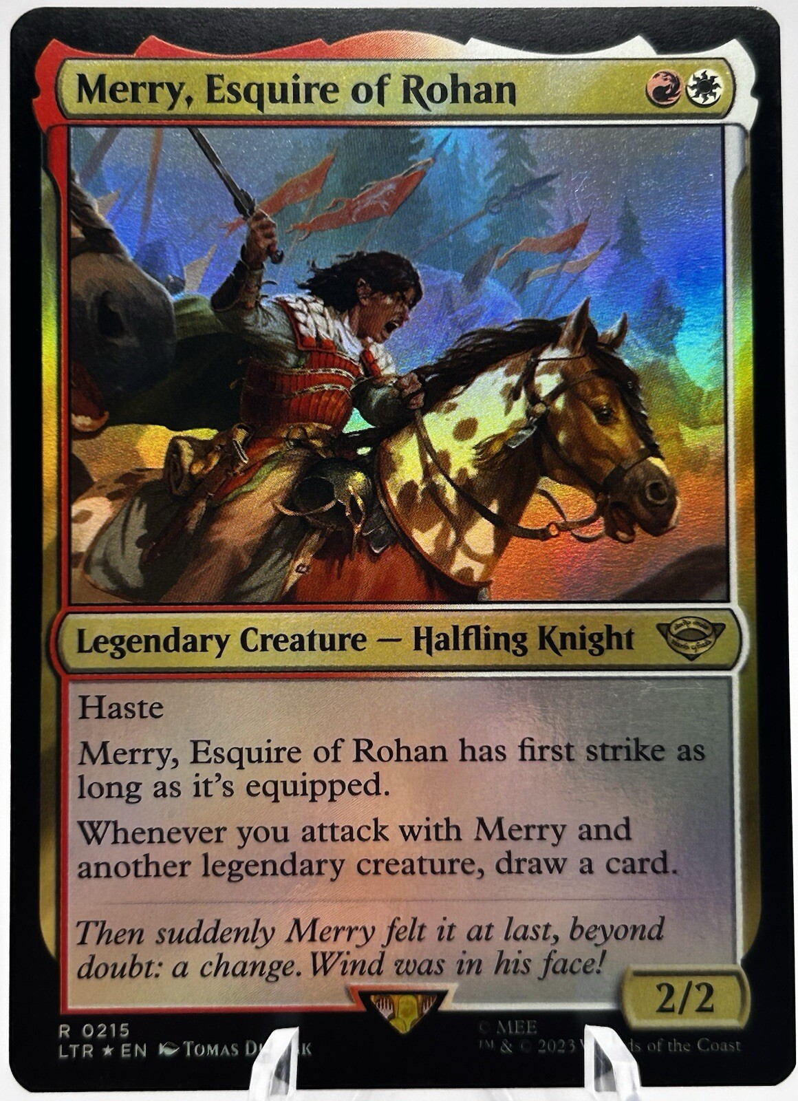 Merry, Esquire of Rohan 0215 Foil Lord Of The Rings LTR MTG NM
