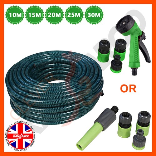 Tomotato Tubo per Irrigazione, 10/20/50 M Tubo Flessibile in Plastica per Irrigazione del Tubo Flessibile Acqua in PVC per Irrigazione Industriale del Giardino del Prato Inglese(10M