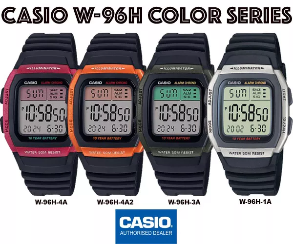 Reloj Casio Hombre Digital Modelo W-218H-3A Original