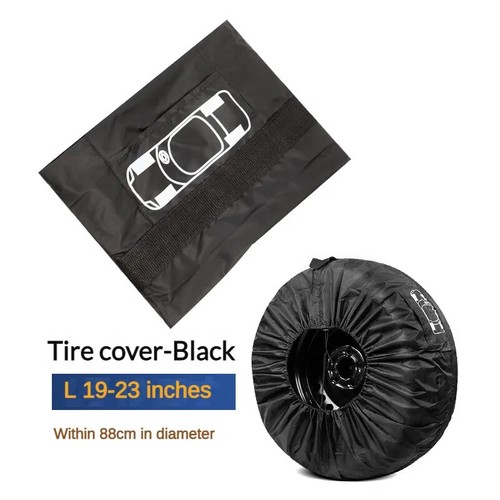Universal Spare Tire Cover Case Polyester Car Tyre Storage Bags Wheel Protector - Picture 3 of 25