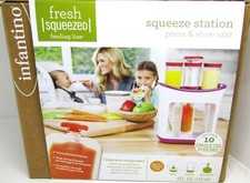 New Infantino Squeeze Station Baby Food Maker - Press and Store Unit