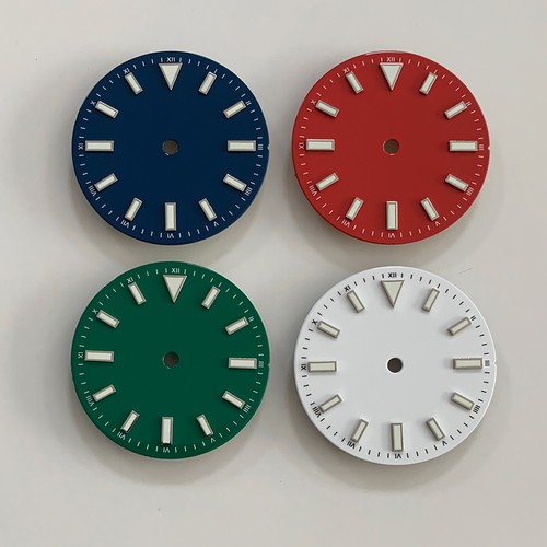 Accesorios de esfera de reloj de 28,5 mm para movimiento japonés 8215 perla 2813 NH35/ETA2836 - Imagen 6 de 22