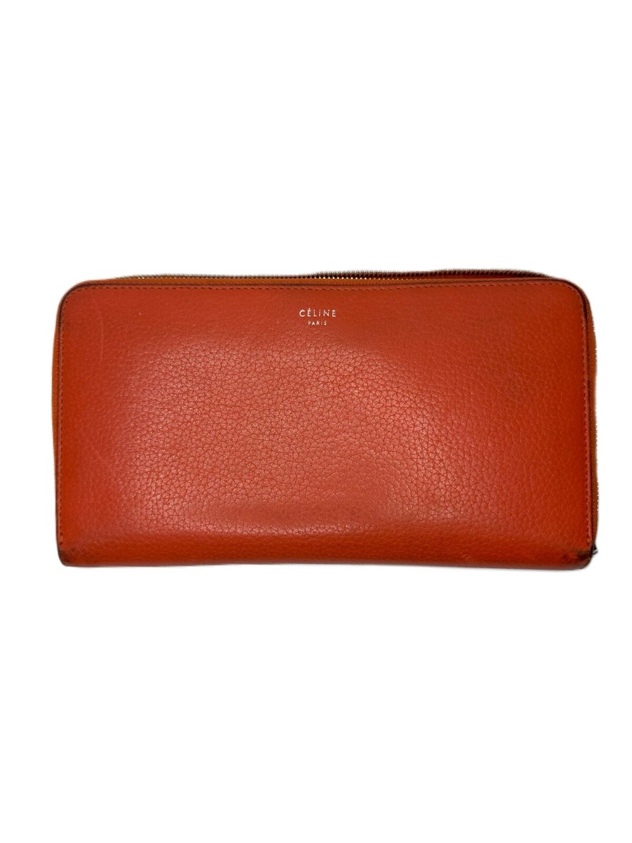 Old Celine Multi Function Large Zipped Wallet ○Celine Large Zip Multifunction Round Zipper 10397 Black  main image 3
