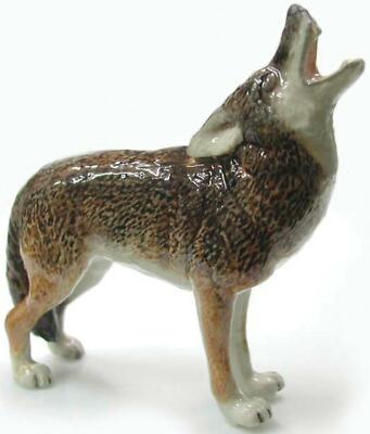 Northern Rose Miniatur Porzellan Tier Figur Kojote heulend
