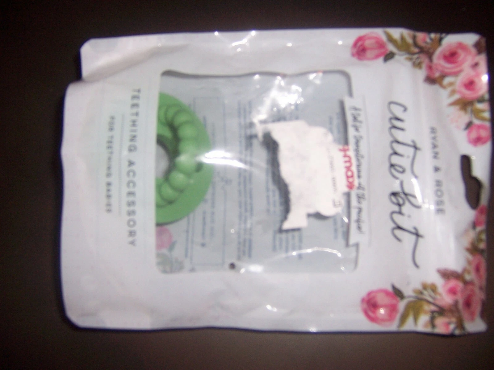 Ryan and rose cutie Pat teether New green teether cutie bit
