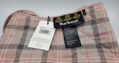BARBOUR Quilted Dog Coat - Pink with Ancient Tartan Lining