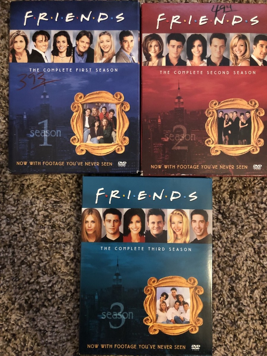 Friends Complete Seasons 1, 2 & 3 DVD Jennifer Aniston Lisa Kudrow