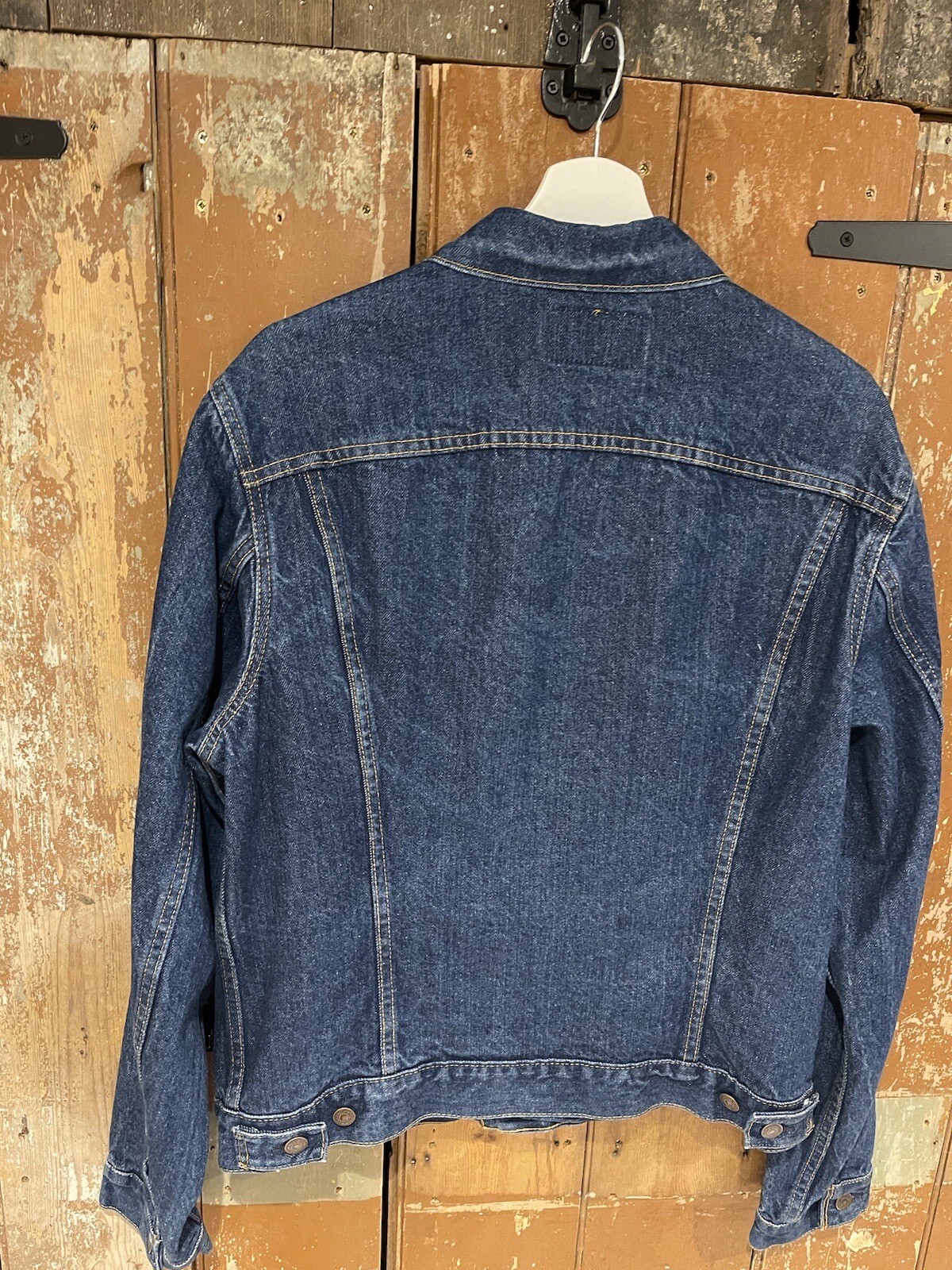 Vintage Levi's 71506-0214 denim jacket, made in the USA, size L. cotton blue type Vintage Second Hand