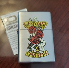 WEST COAST CHOPPERS Limited Edition Lighter w/ ROSES & SMOKIN BULLET SHELLS 2007