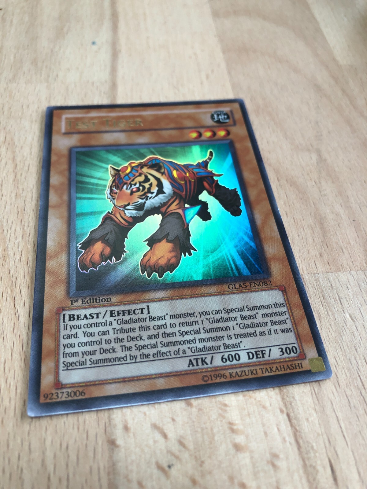 Yu-Gi-Oh! Test Tiger – GLAS-EN082 – 1. Auflage – Ultra Rare – Gladiators Assault
