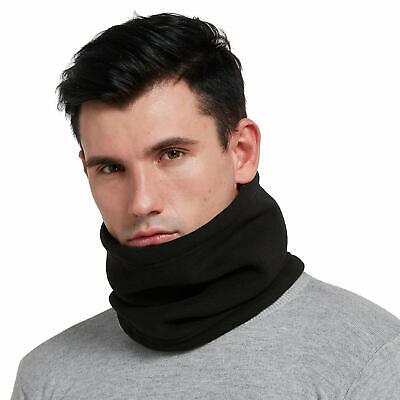 RESULT BRAIDED SNOOD THICK WARM LINED SCARF NECKWARMER BLACK GREY RC377