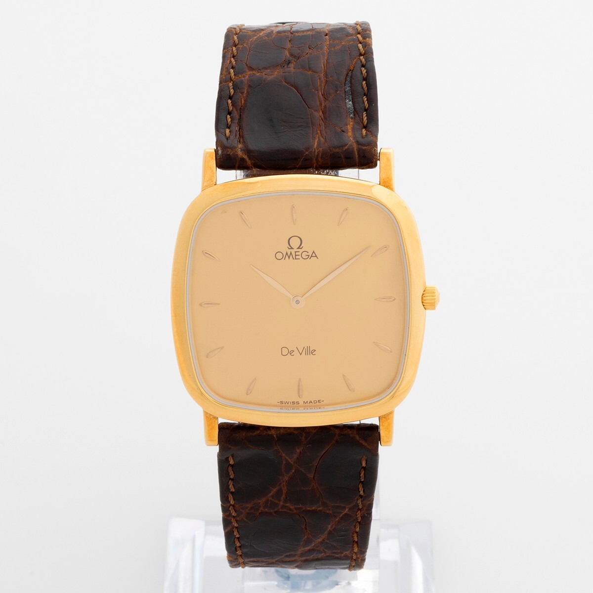 Omega De Ville , dual reference 1953378 / 3953378. Stamped 18ct, c1990.