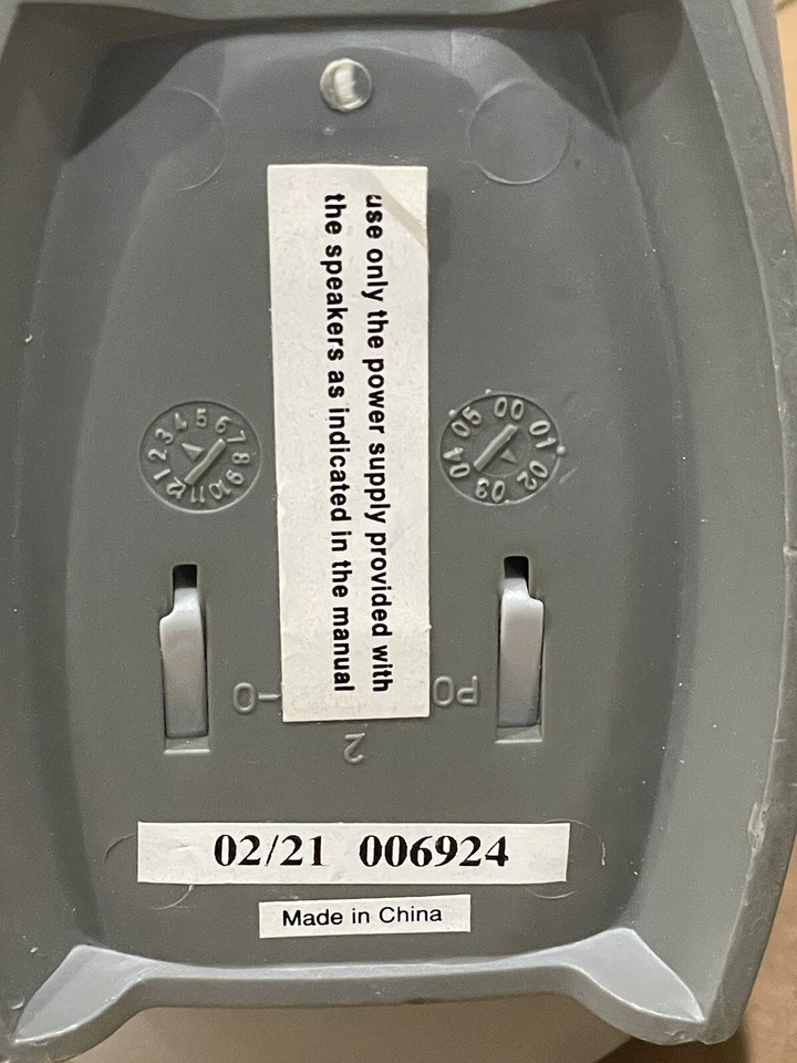 Powered Vintage Polk Audio Speakers Computer PC Wired Left Right Set