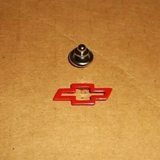Vintage Chevy Red Bowtie Brigade~Hat Pin~Herb Fishel Owned~GM Racing Exec~LAST 2