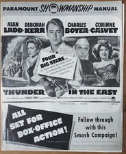 THUNDER IN THE EAST, Alan Ladd, Deborah Kerr, 1952, Pressbook 525