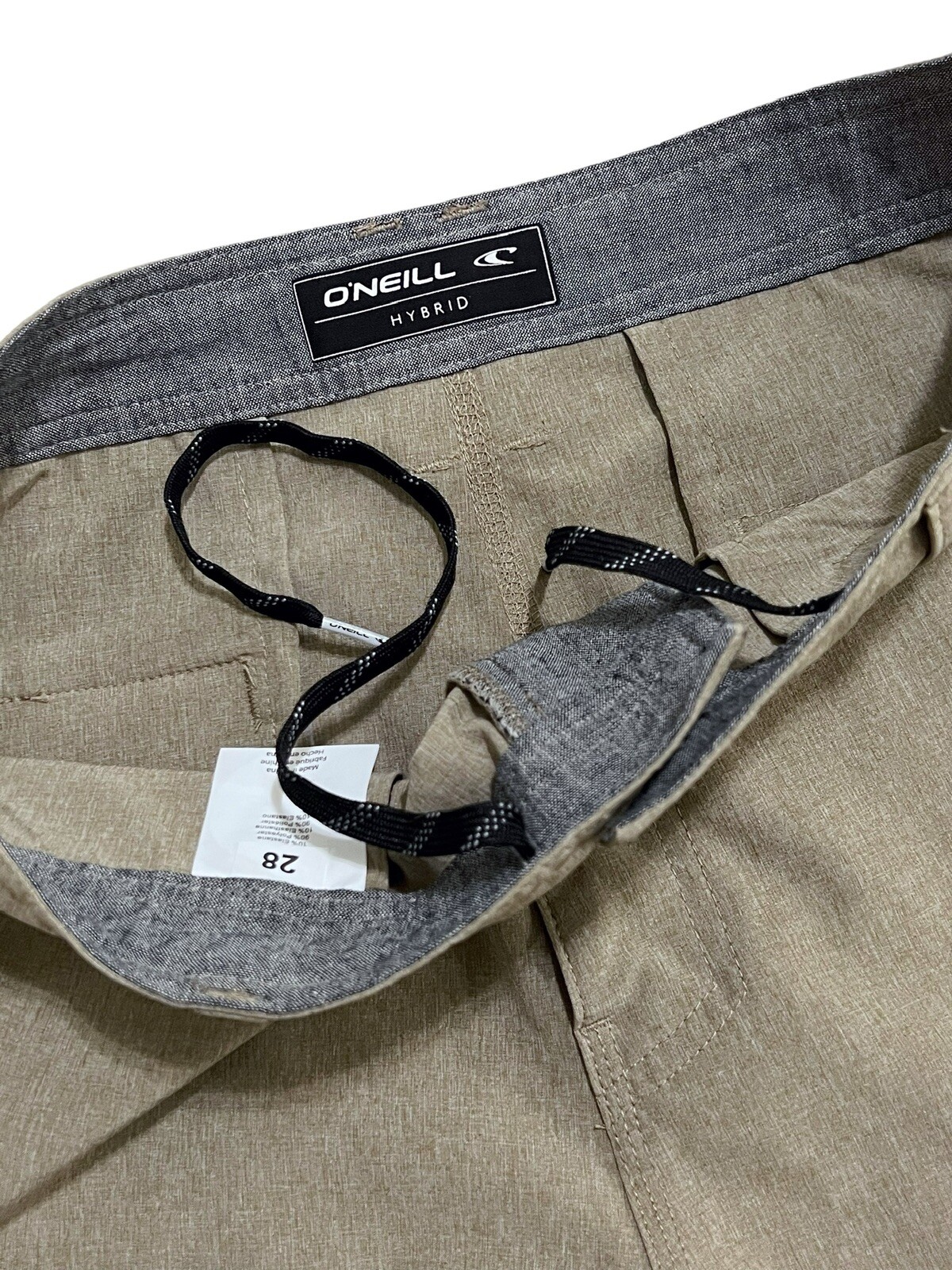 Men’s O’Neill Hybrid Hyperdry Shorts Khaki Stretch Water Repellant