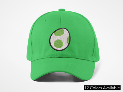Yoshi Egg Hat Adjustable Gamer Colors Yoshi Island Woolly World Mario N64 Star