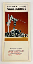 Minolta Close Up Accessories Color Fold Out Poster Brochure CARX401E-B1 Japan
