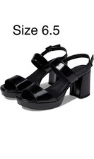 Kenneth Cole Reaction Womens Reebeka Patent Platform Sandals Size 6.5 New In Box