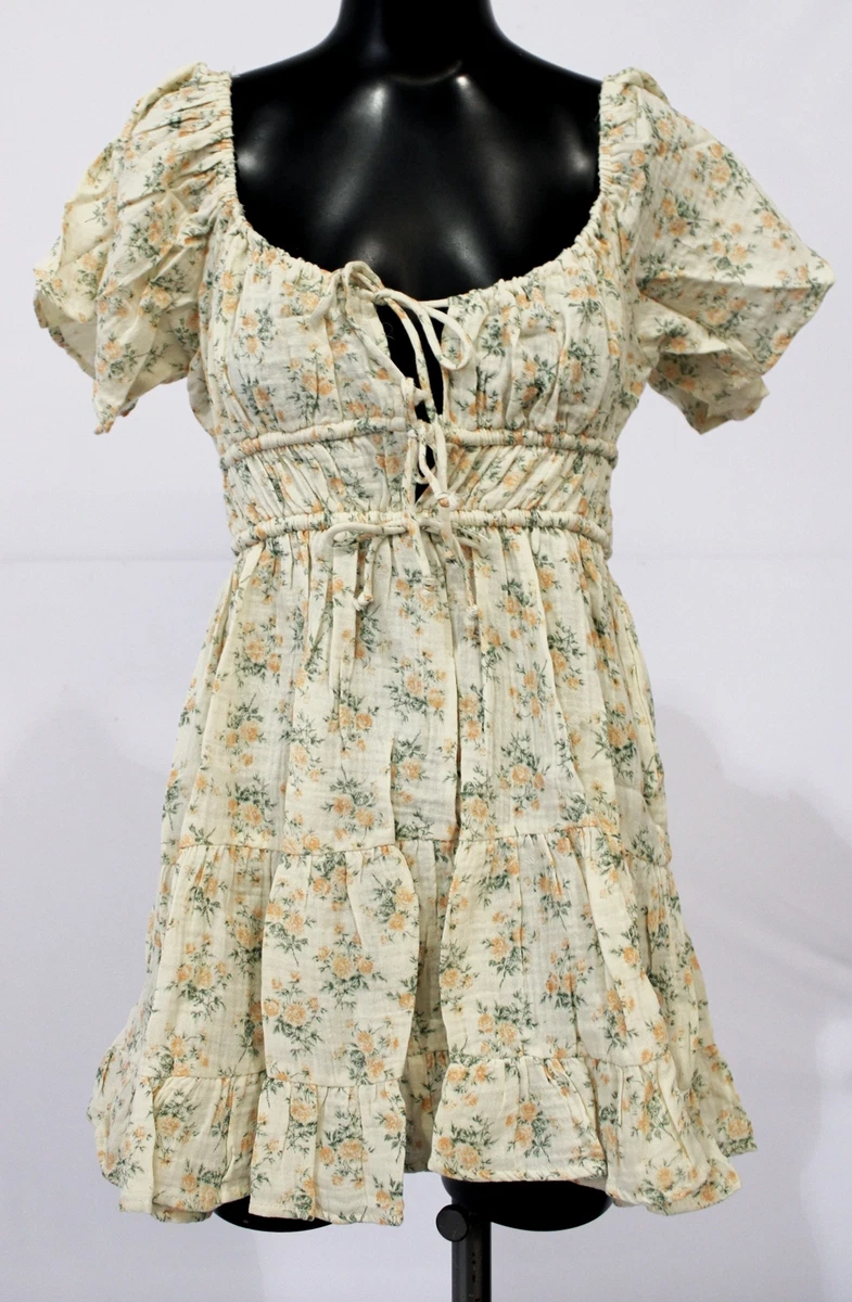 Olivaceous floral clearance dress